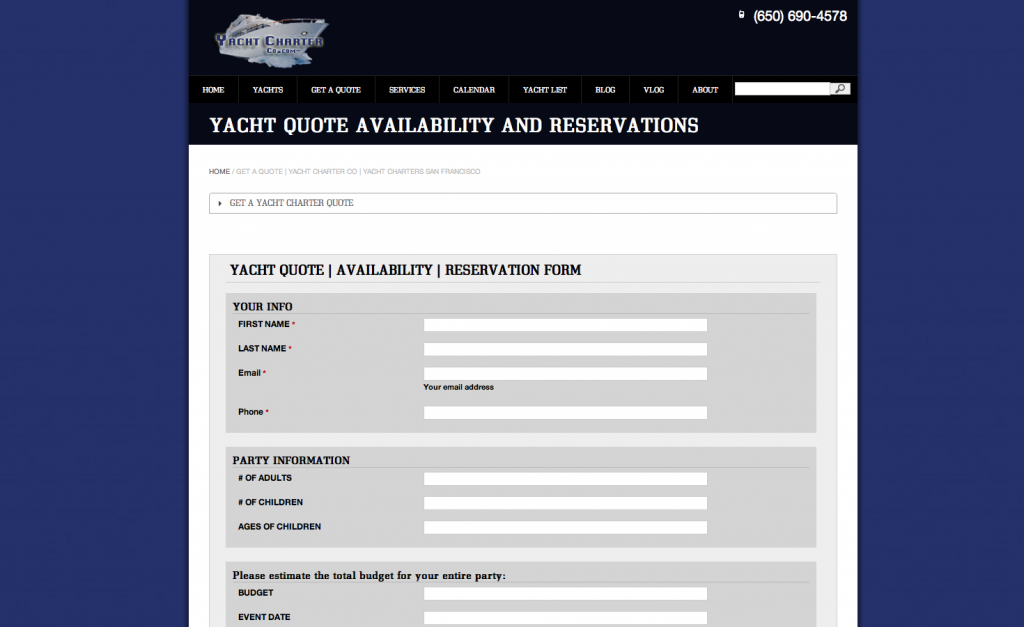 Yacht Charter Co Website Pages | San Francisco Yacht Charter (5)